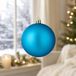 Holly & Jolly Grote kerstbal - blauw - D10 cm - kunststof - onbreekbaar - kerstversiering