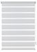 Gardinia Duo-rolgordijn om te klemmen, 75 x 150, polyester, wit