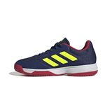 adidas Gamespec Kids Tennisschoenen voor kinderen, donkerblauw/Lucid Lemon/Ftwr White, 37 1/3 EU