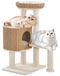 Poteau griffoir Rotin arbre d'escalade 91 cm Beige