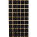 Folmag 45 pcs. feutre antidérapant carré 15x15 mm noir
