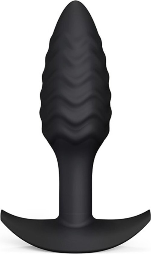 Dorcel - Buttplug - Wavy Butt Plug - Anaal Speeltje - Siliconen - Zwart