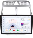 Peugeot Autoradio met Bluetooth, CarPlay, compatibel met Apple en Android, audiosysteem, navigatie, navigatiesysteem voor Peugeot 307 / 307CC / 307SW (2002–2013)