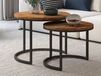GOYA Lot de 2 tables basses magnolia