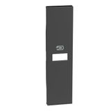 Bticino Living Now Cover oplader 1 USB, 1 plaats, zwart