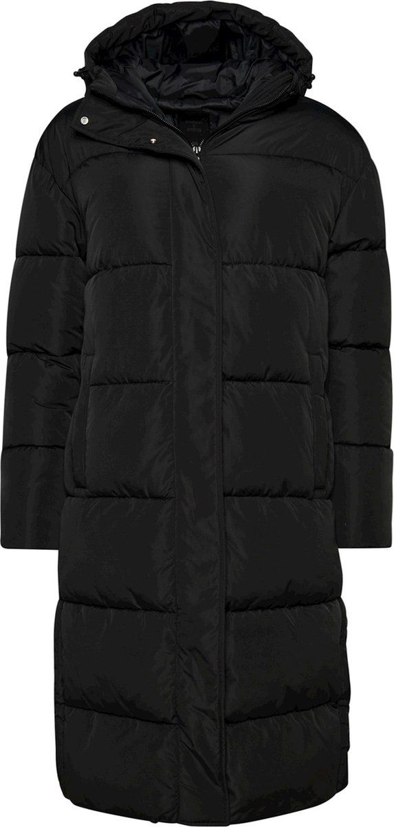 Superdry Studios Longline Duvet Black Dames Jas - Maat M