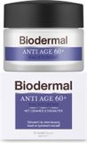 Biodermal Anti Age Nachtcrème 60+ - 50ml - Anti-Rimpel Nachtcrème met Niacinamide & Sheaboter