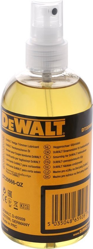 DeWALT DT20666 Oliespray voor Heggenscharen 300ml