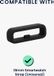 kwmobile 10x Horloge band lusje geschikt voor 18mm Smartwatch Strap (Universal) lus bandje voor Fitness tracker en smartwatch van silicone - zwart