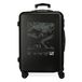 Pepe Jeans Davis koffer, middelgroot, zwart, 46 x 65 x 23 cm, hard plastic, zijdelingse combinatiesluiting, 56,3 kg, 4 wielen