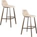 Dutchbone Franky Barkrukken rugleuning 80 cm Beige - Set van 2