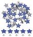 Sternnieten, 12 mm, 24 sets, blauw, metaallegering, voor lederbewerking (DIY)