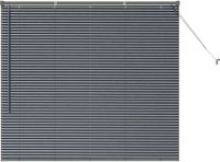 vidaXL Venetiaanse jaloezie Donkergrijs 130 x 145 cm 25 mm Aluminium
