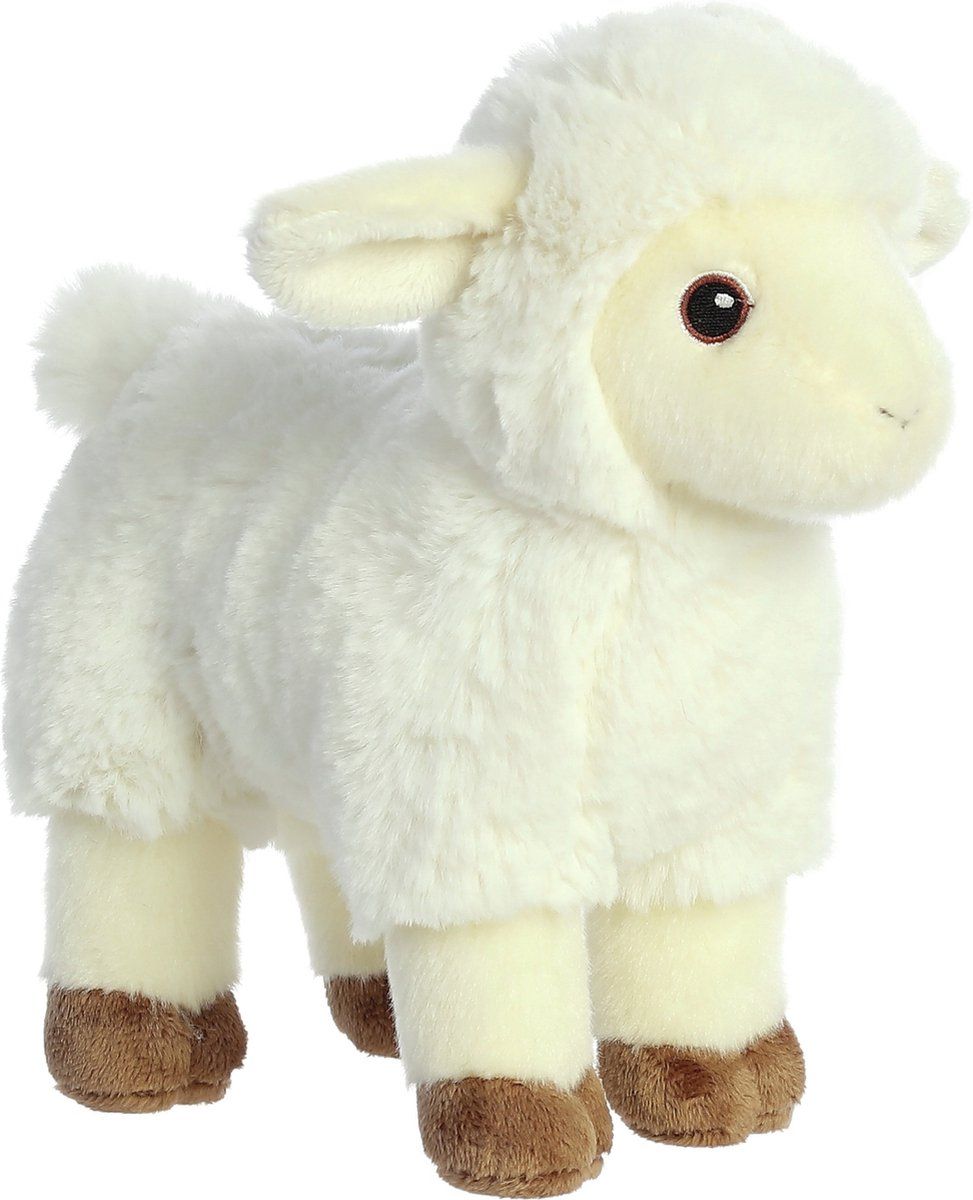 Aurora Pluche schaap/lammetje knuffel - 20 cm - Knuffeldier - 5034566350403