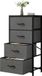 Bol Armoire de rangement élégante avec quatre tiroirs et cadre en métal - Noir