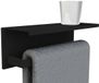 Allibert New Game - handdoekhouder - 40cm - mat zwart gelakt aluminium