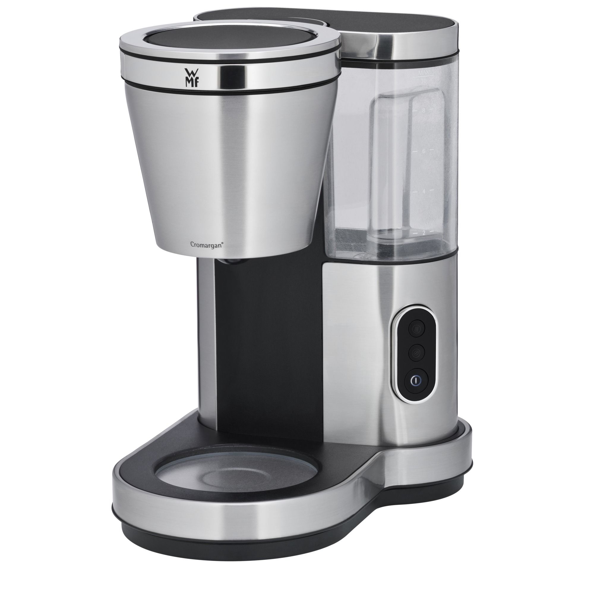 WMF Lono Filter Koffiezetapparaat - Zwart/Zilver - Glazen Kan - 10 Kopjes