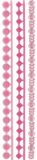 EK Success Decoratieve randen in vintage stijl, voor meisjes, kleur: roze