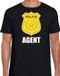 Bellatio Decorations Shoppartners Bv Agent politie embleem t-shirt zwart voor heren - politie - verkleedkleding / carnaval kostuum M