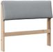 vidaXL - Hoofdbord - Lichtgrijs - 90 cm - Massief Grenenhout