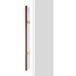 Viefe Poignée KUMO WOOD BIG en bois & aluminium, noyer + or brossé - 320 mm - Unilatéral (1 pièce)