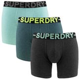 Superdry BOXER TRIPLE PACK Heren Onderbroek - Raven Black Marl