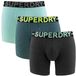 Superdry BOXER TRIPLE PACK Heren Onderbroek - Raven Black Marl