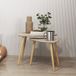 Ensemble de tables basses gigognes modernes, tables d'appoint avec pieds en pin naturel pour salon et chambre à coucher