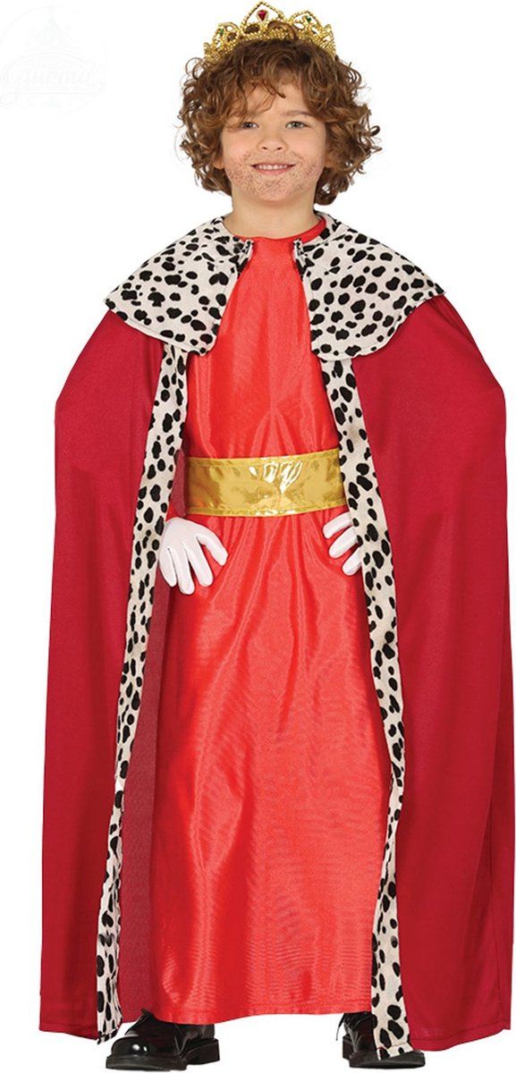 FIESTAS GUIRCA, S.L. - 3 Koningen kostuum rood voor kinderen - 140/146 (10-12 jaar) - Kinderkostuums