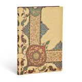 Paperblanks Lyon Florals- Visions of Paisley Ivory Kraft Ultra Lined Softcover Flexi Journal
