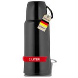 Helios Elegance Isoleerfles Zwart 1 Liter