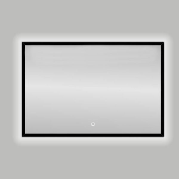 Best Design Nero Black Solaro LED spiegel 120x80cm aluminium zwart 8719323066137