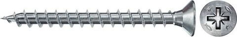 Fischer Power-Fast II CZF 3 x 16 mm BC verzonken kop met kruiskopsleuf PZ1 volledige schroefdraad gegalvaniseerd blauw gepassiveerd - 670028