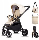 Babylux Buggy Kinderwagen ROLLE Reisbuggy met Ligfunctie, Kleur: Sand