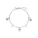 s.Oliver Bracelet - elegante armband van gepolijst roestvrij staal - zilver - schakelketting verstelbaar tot 21 cm - waterdicht en huidvriendelijk