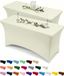 Utopia Kitchen Spandex tafelkleed, strak, passend, wasbaar en kreukvrij, stretch, rechthoekig terrastafelkleed voor evenement, bruiloft, banket en feesten, 183 x 76 x 76 cm (l x b x h), 2 stuks