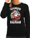 Bellatio Decorations Northpole Foute Kerst sweater / kersttrui roulette zwart voor dames - M