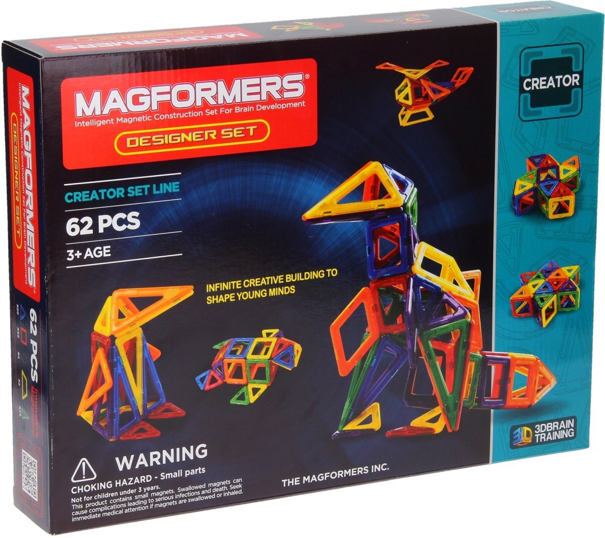 - Magformers Designer Set, 62dlg