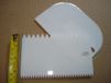 Ibili Schaalschraper en taartdecoratie, wit, 15 x 10 x 2 cm