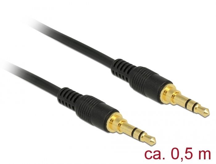DeLOCK 85545 - Audio kabel - 0,5 m - Zwart