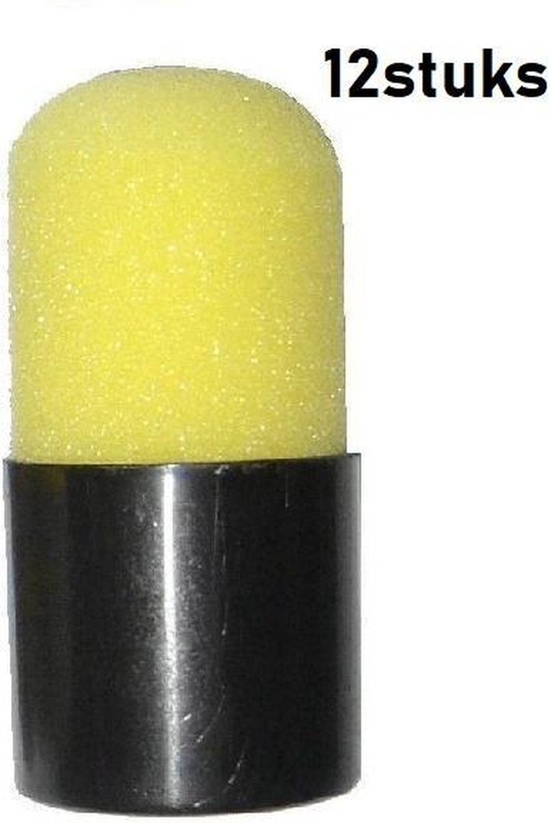 PXP Professional Colours 12 stuks PXP Mini Foam Spons in houder diameter 3,5 cm hoogte 7 cm - schmink -AANBIEDING