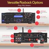Pyle Stereo Versterker met Bluetooth