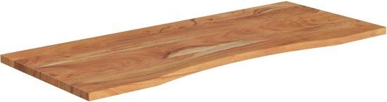 vidaXL Bureaublad rechthoekig 80x50x2,5 cm massief acaciahout bruin landelijk