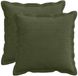 vidaXL - Kussensloop - 2 st - HOUTEN - Groen - 45 x 45 cm - corduroy