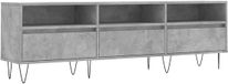vidaXL Meuble TV 150x30x44,5 cm bois de mélaminé gris béton
