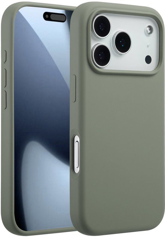 Accezz Liquid Silicone Backcover met MagSafe voor de Apple iPhone 17 Pro - Cooper Green