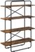 vidaXL Bibliothèque - 4 étagères - 100 x 35 x 140 cm - PB - Chêne fumé
