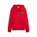 PUMA AC Milan FtblCulture sweatjack met capuchon voor Heren, Zwart/Rood, Maat L