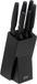 Five Simply Smart Porte-couteaux avec 6 couteaux - Noir