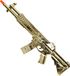 Fiestas Guirca Verkleed speelgoed machinegeweer/tommy gun - goud - geheim agent/gangster thema - 58 cm